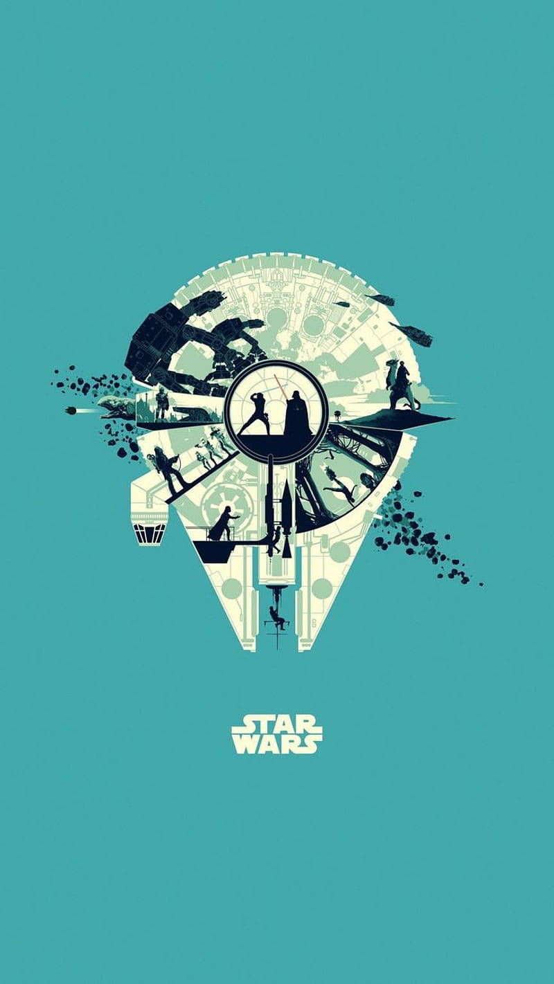 Star Wars Millennium Falcon Cool Android Vector