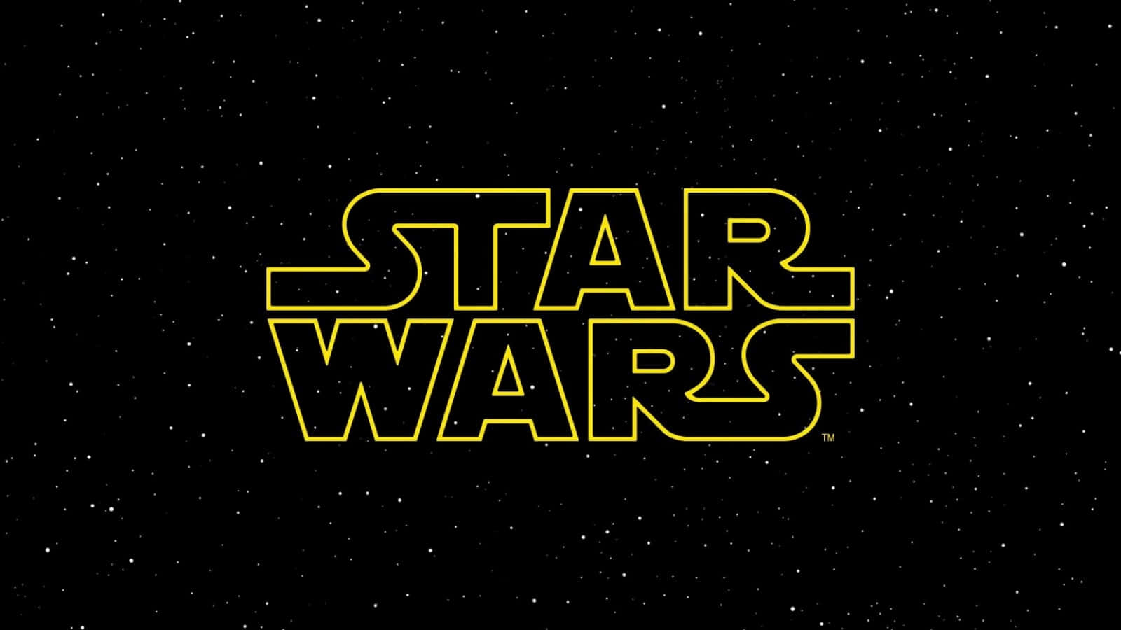 Logode Star Wars En Imagen De Cielo Estrellado.
