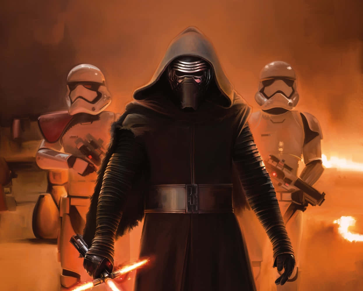 Star Wars Kylo Ren And Stormtroopers Picture
