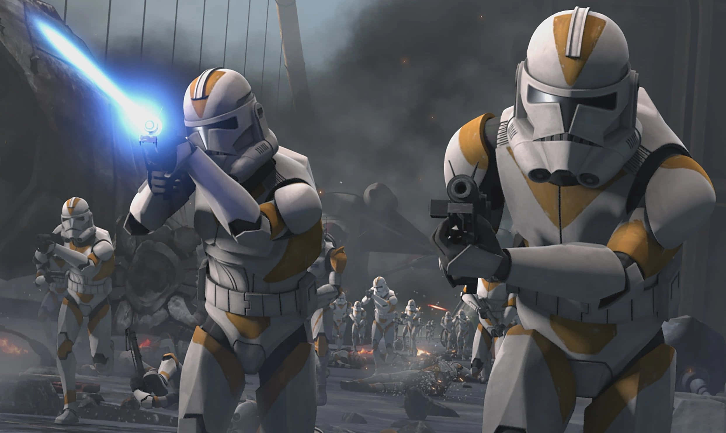 Immaginedi Star Wars The Clone Wars Con I Clone Troopers