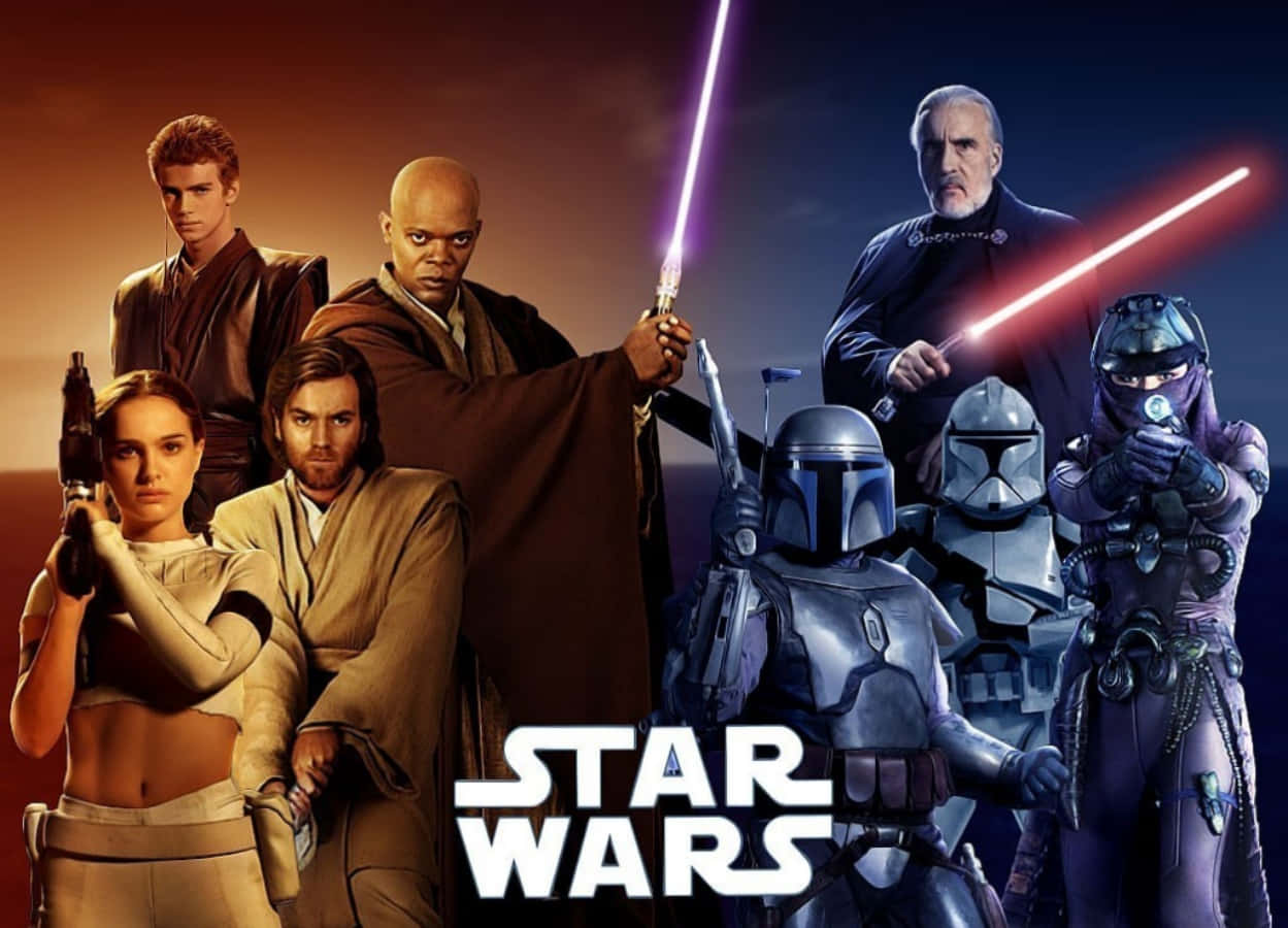 Imagemdos Personagens Da Trilogia Prequela De Star Wars