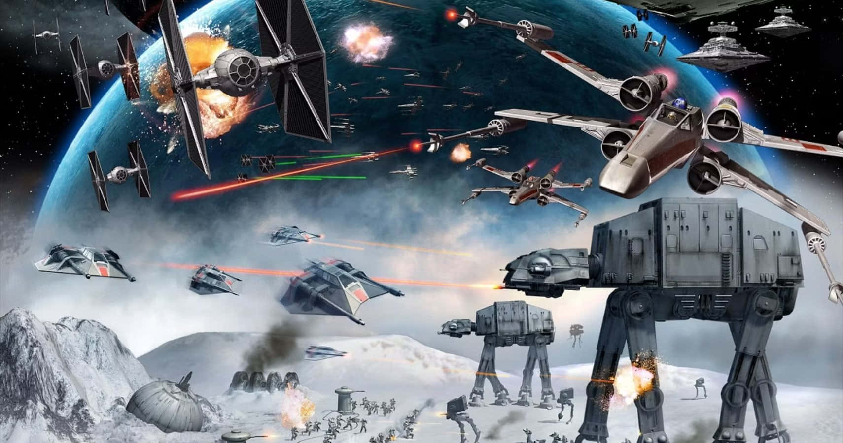 Starwars Kampen På Hoth Billedet