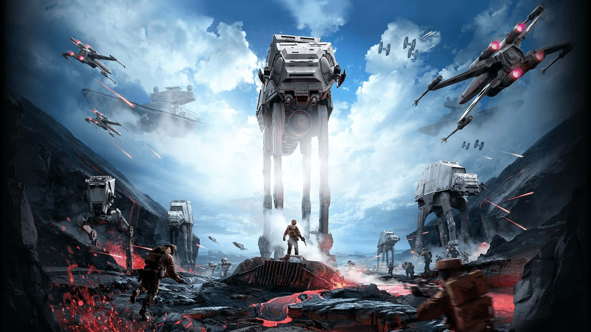 Imagende Star Wars: Batalla Bajo Un Cielo Nublado