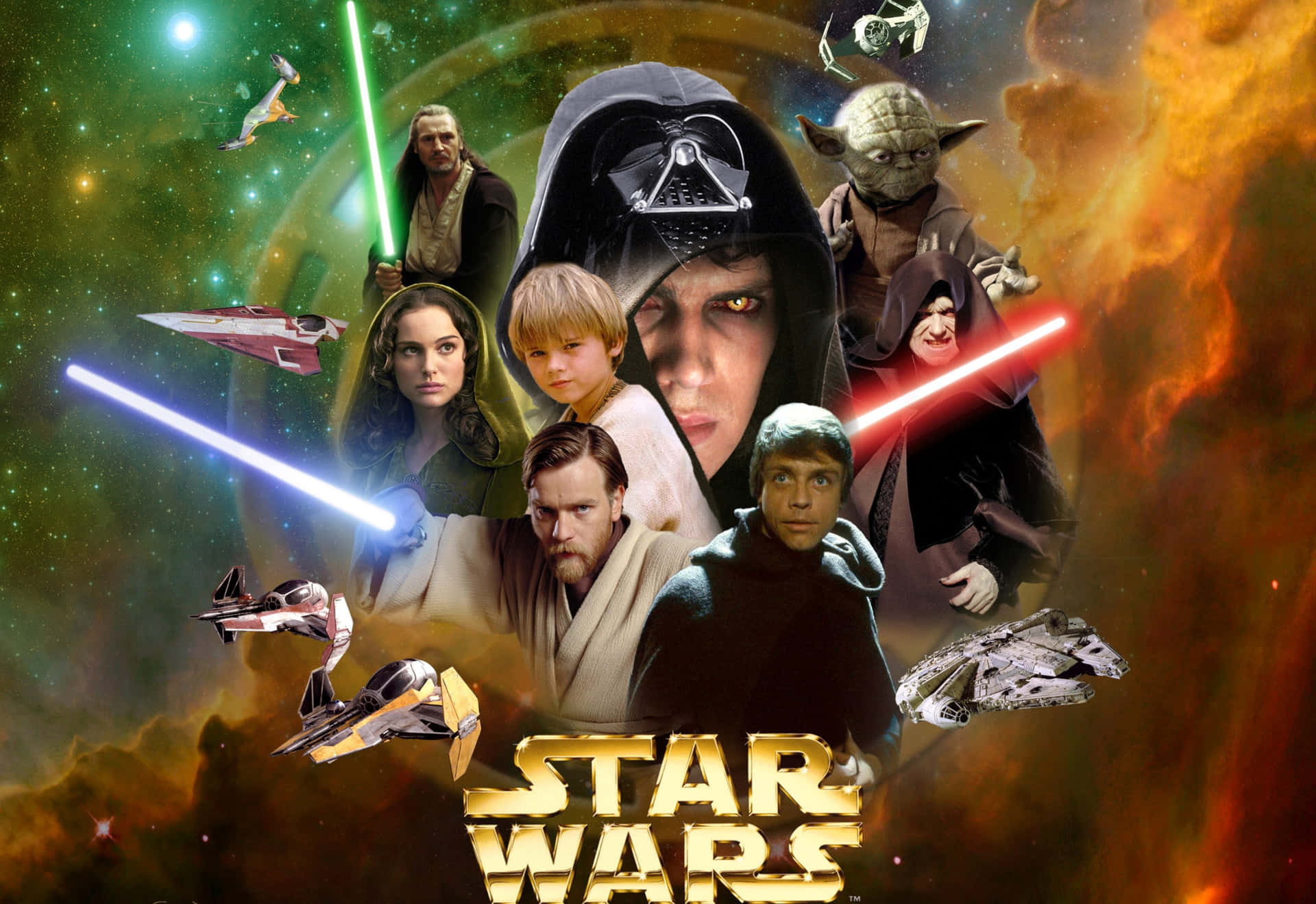 Imagemde Personagens De Star Wars Na Galáxia.