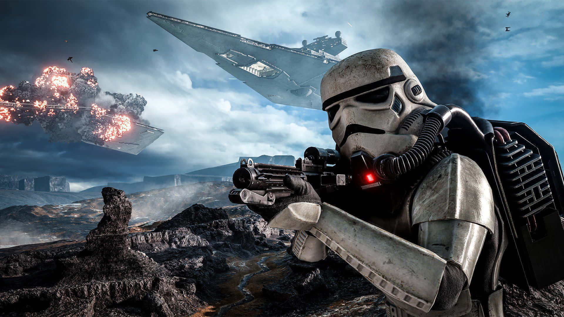 Immaginedi Stormtroopers Di Star Wars In Battaglia