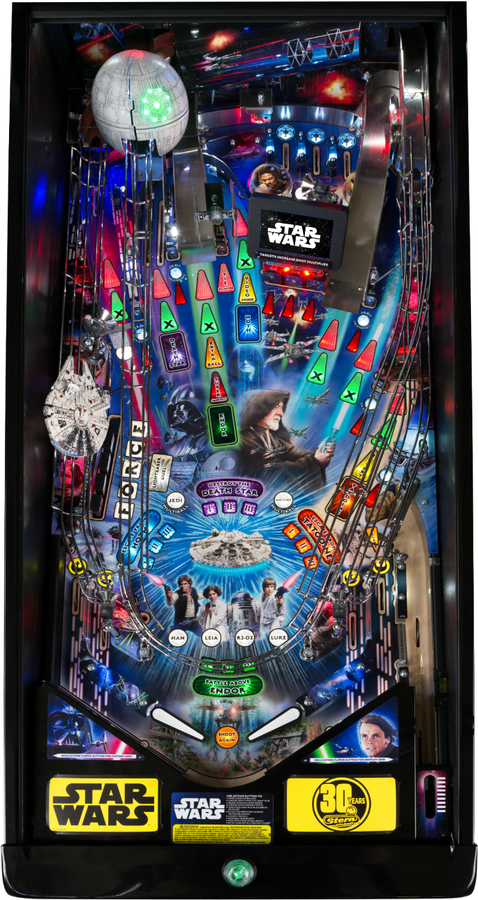 Star Wars Pinball Machine Action PNG