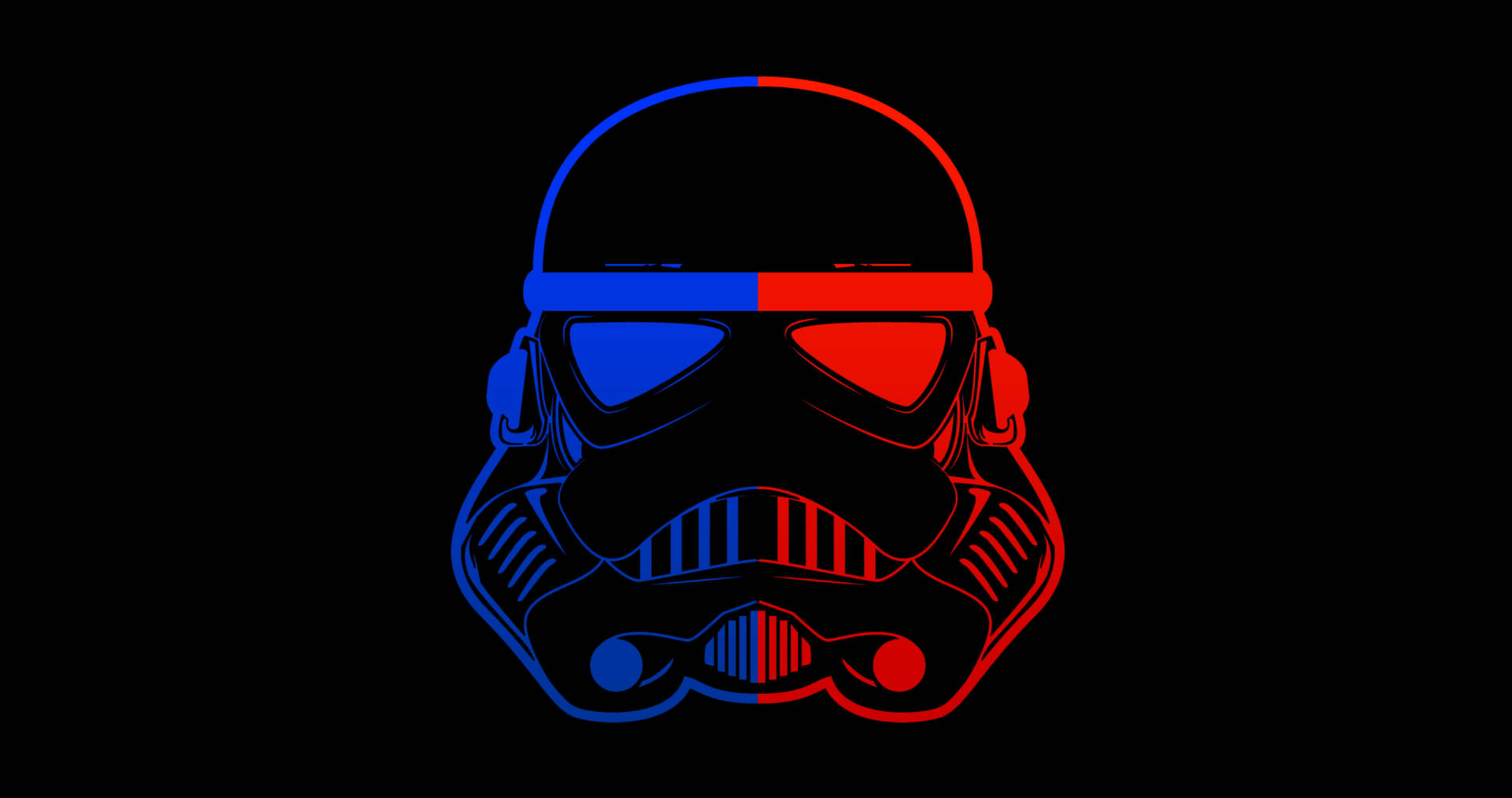 Star Wars Red Blue Stormtrooper Helmet Wallpaper