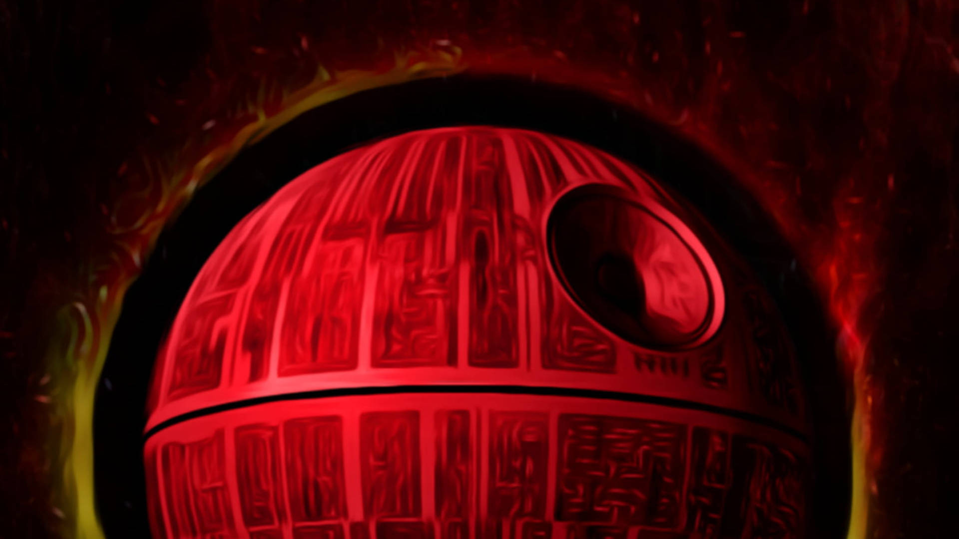 Star Wars Red Death Star Wallpaper