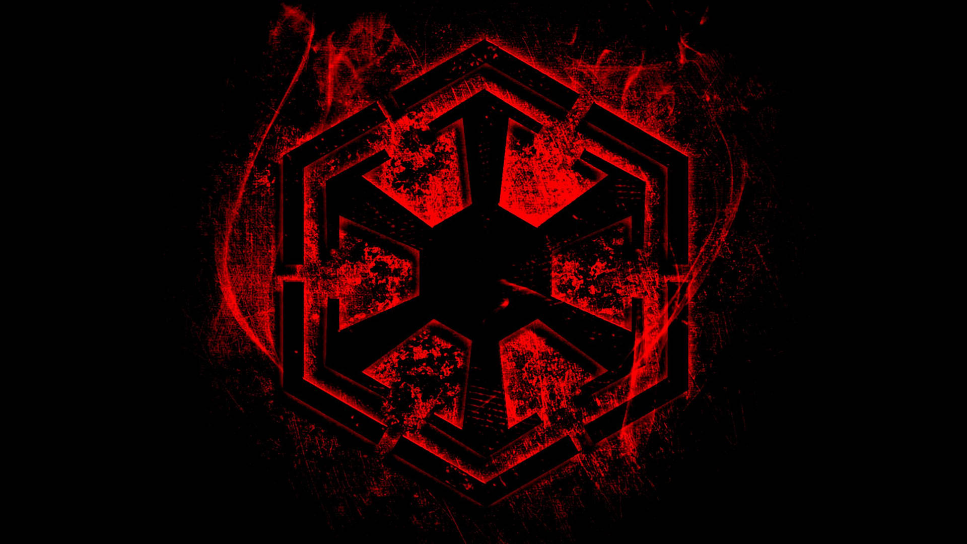 Star Wars Rød Sith Empire Logo Wallpaper