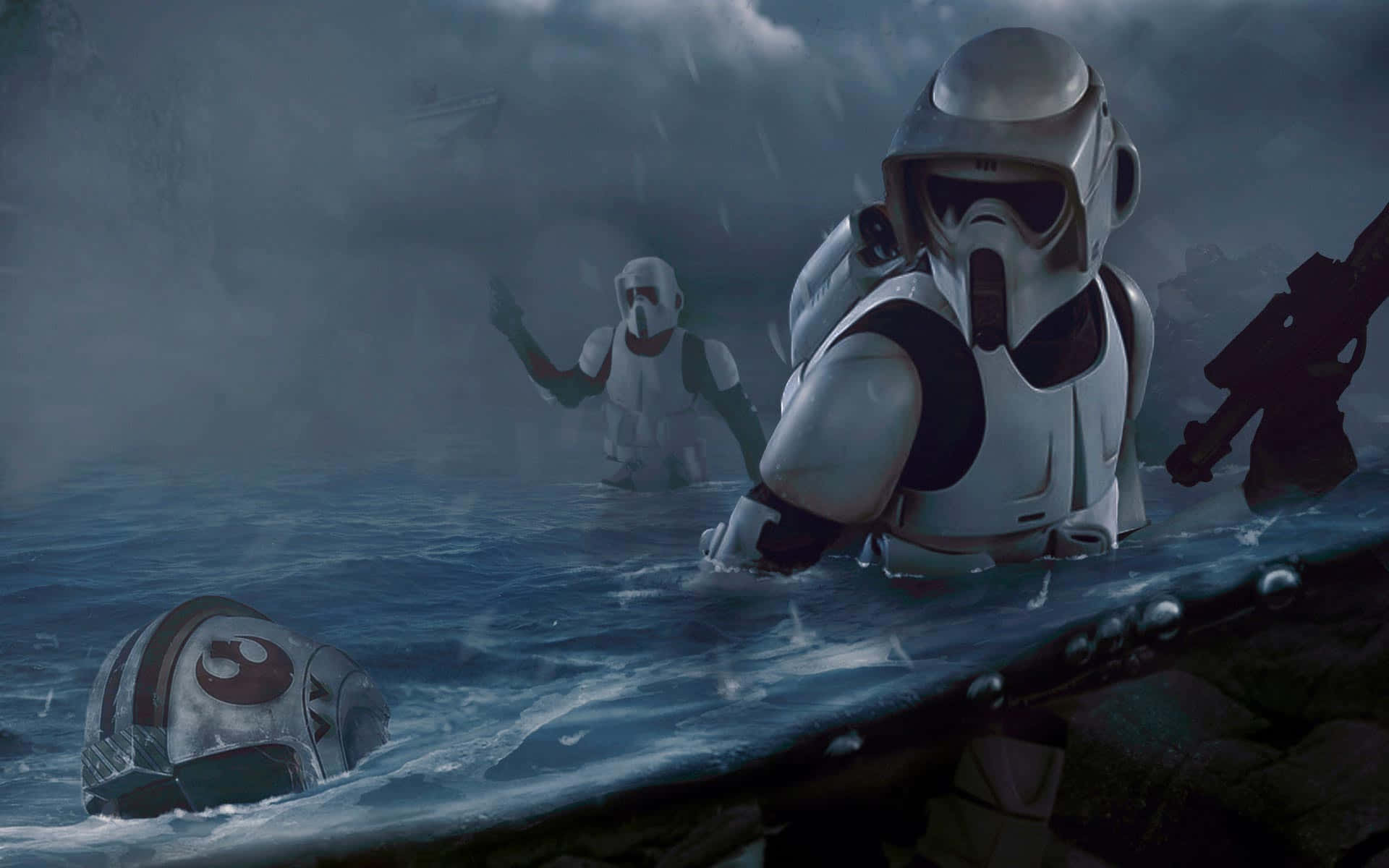 Download 4k Star Wars Rogue One Stormtroopers Wallpaper