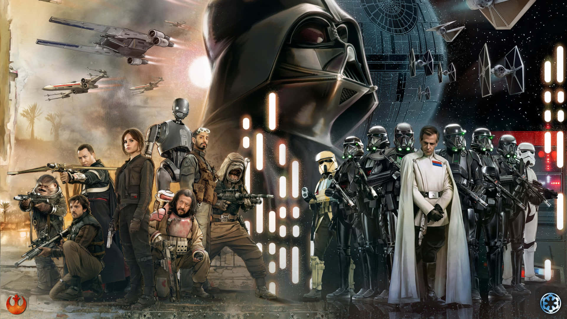 Eventyret venter i 'Rogue One: A Star Wars Story' Wallpaper