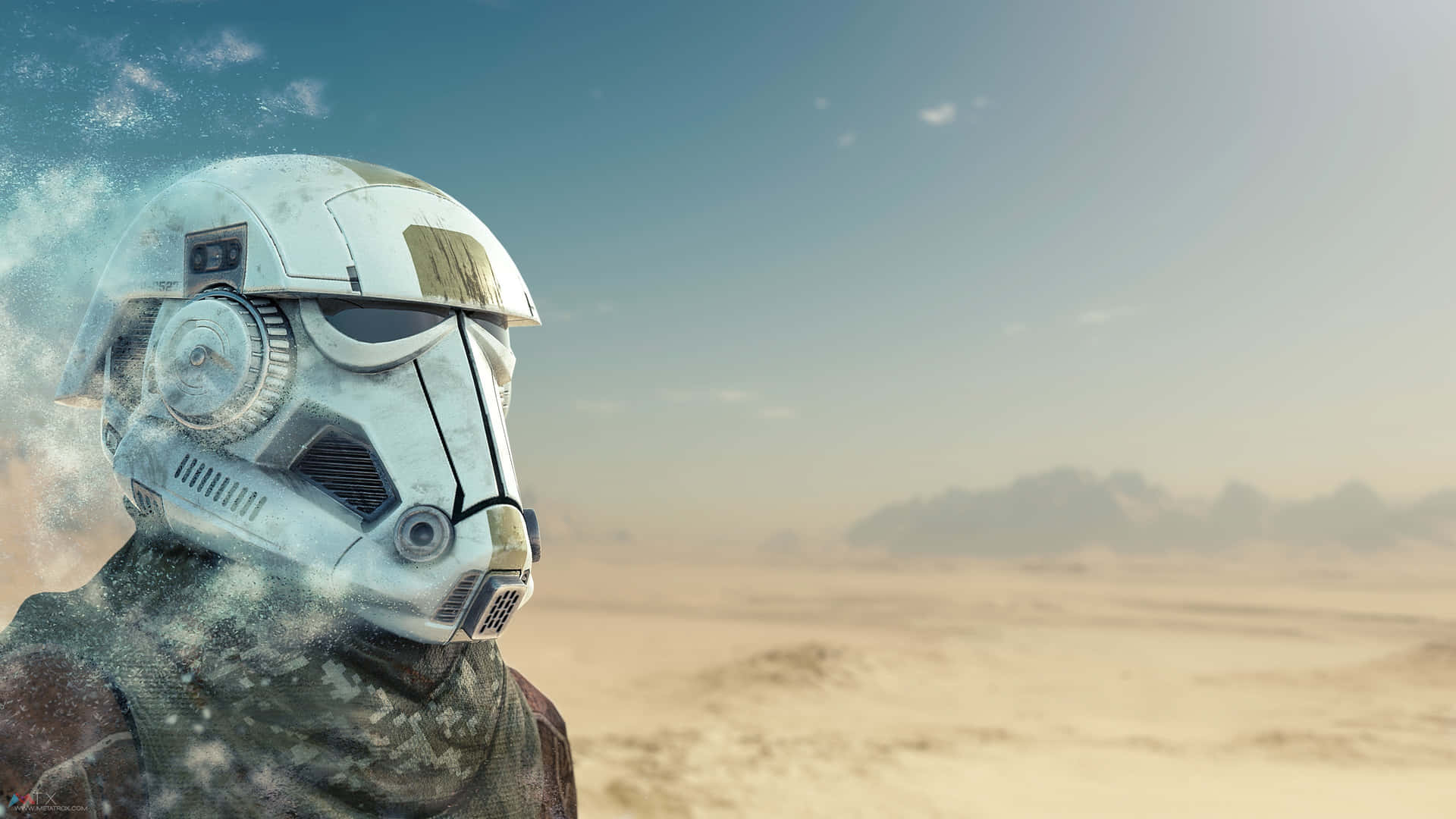 Star Wars Stormtrooper Desert Vista Ultra Wide Wallpaper
