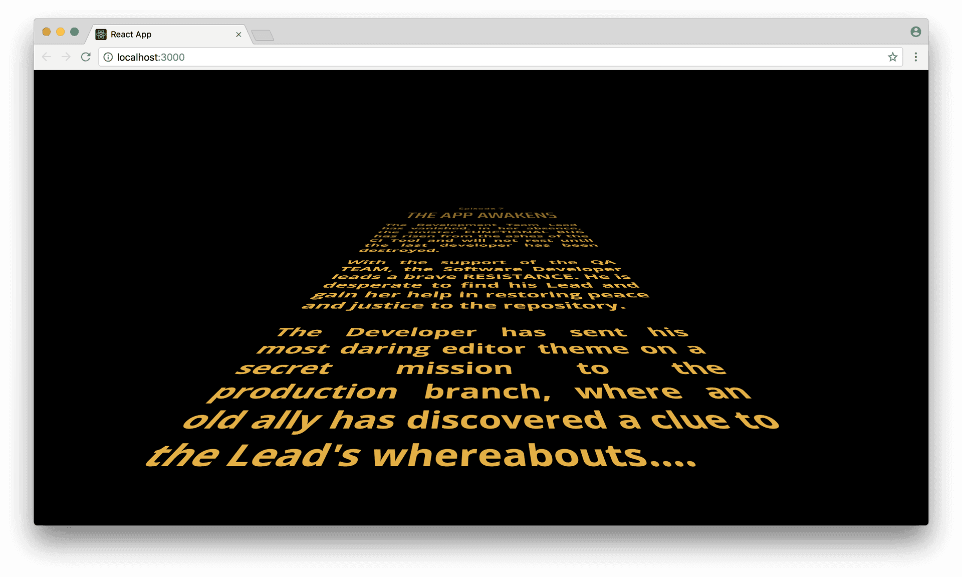 Star Wars Style Scrolling Text Editor Theme PNG