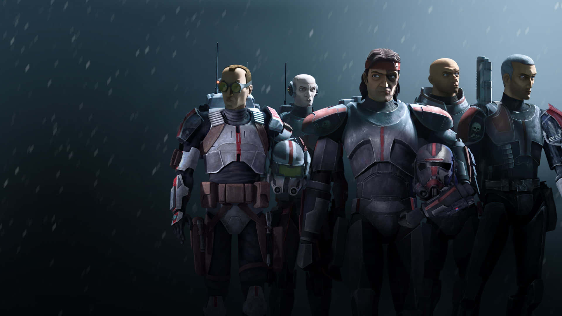 Explore the Unknown with the Elite Squad of Clone Force 99 Wallpaper