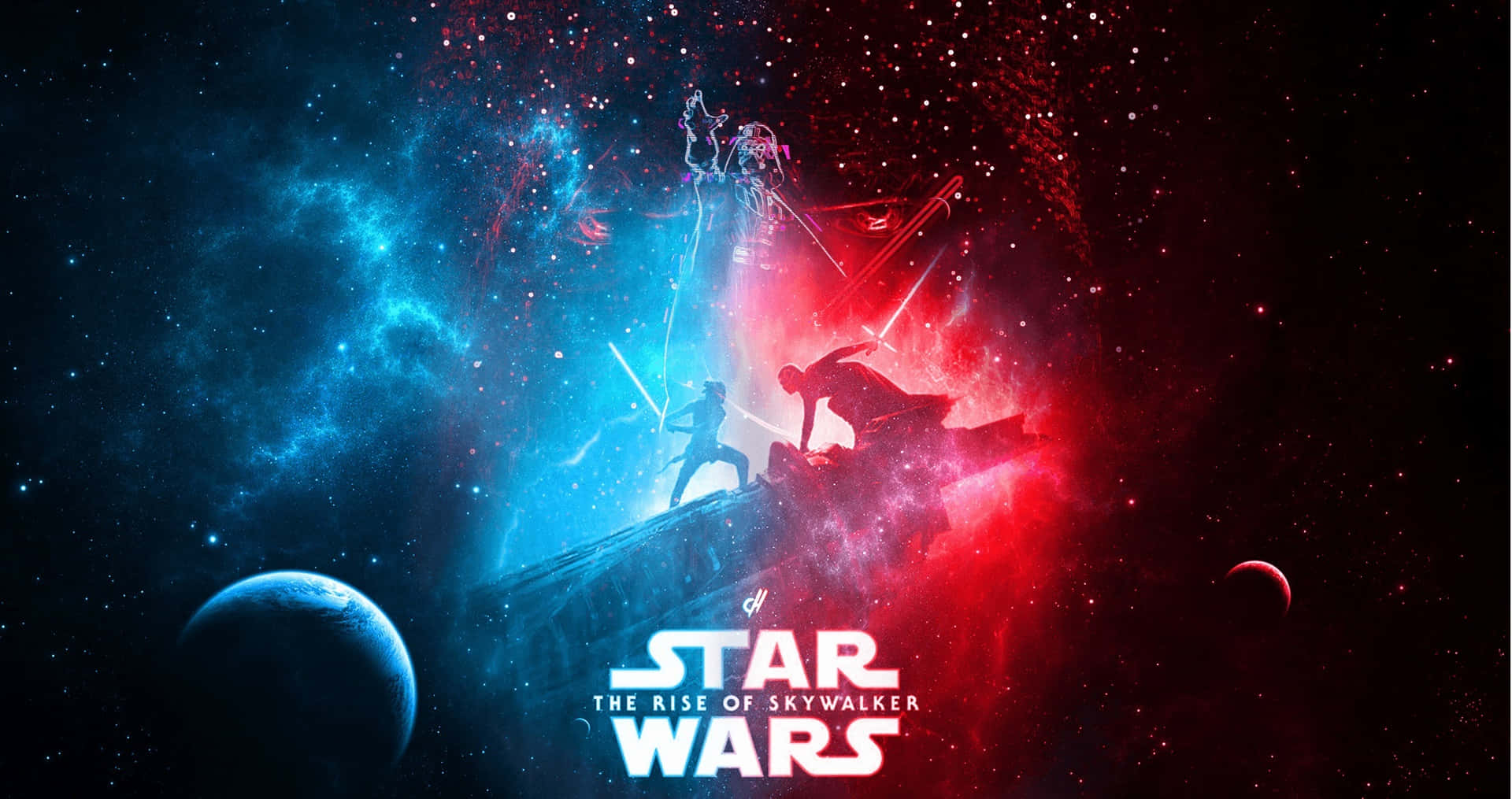 Star Wars The Riseof Skywalker Epic Showdown Wallpaper