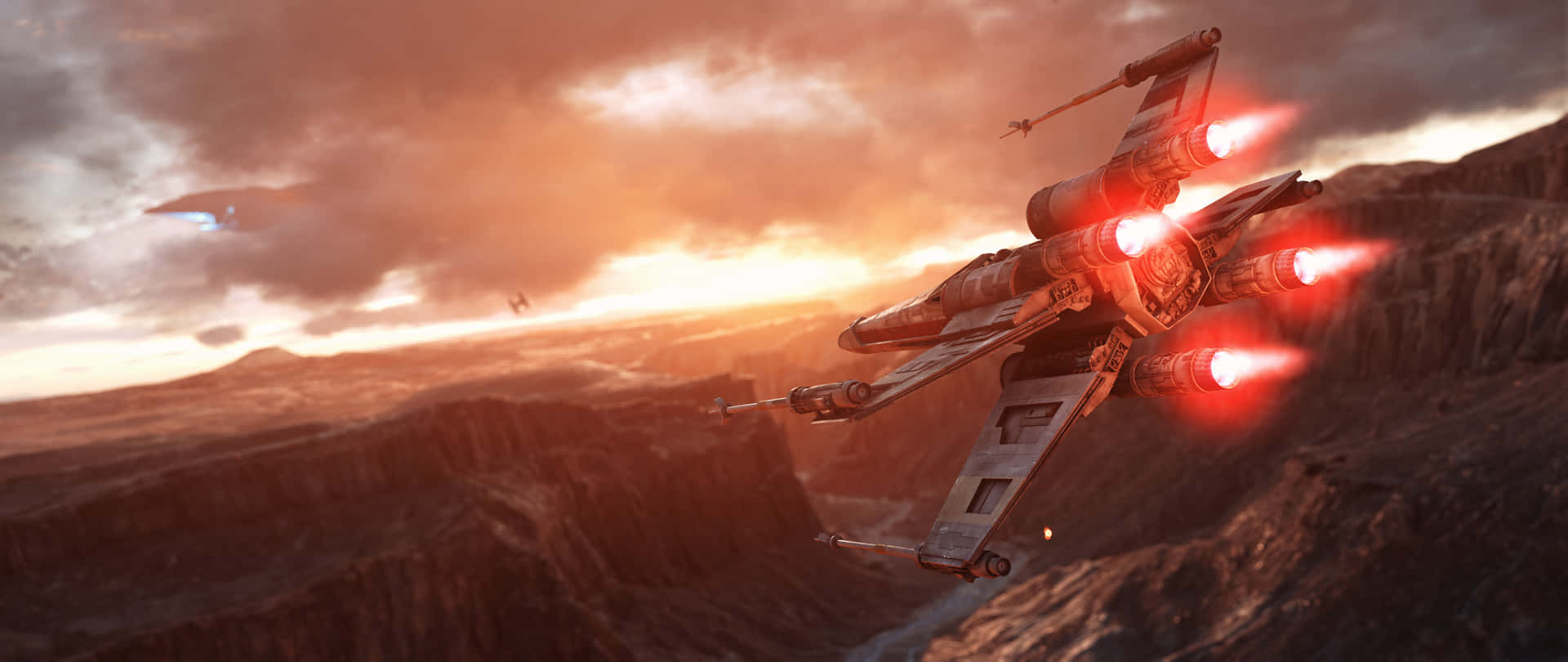 Outmaneuver the enemy in X-Wing Wallpaper