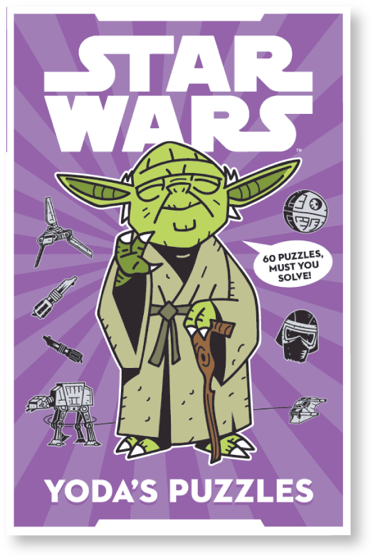 Star Wars Yodas Puzzles Book Cover PNG