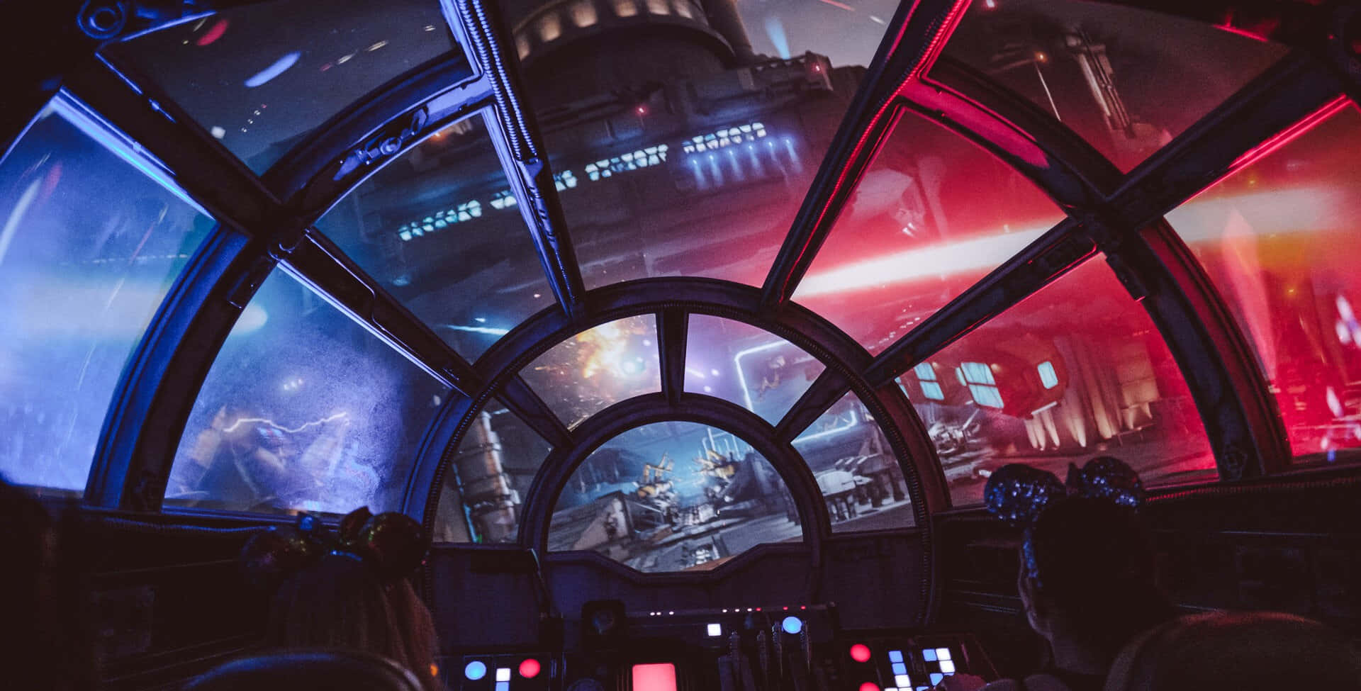 Star Wars Zoom Background Millennium Falcon Fighting POV