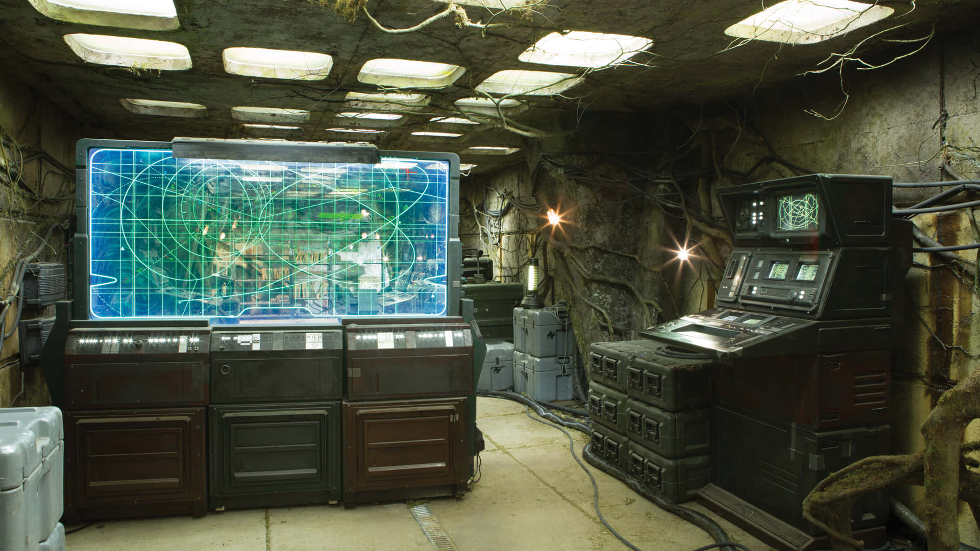 Star Wars Zoom Background Holographic Map Basement