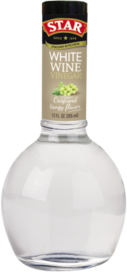 Star White Wine Vinegar Bottle PNG