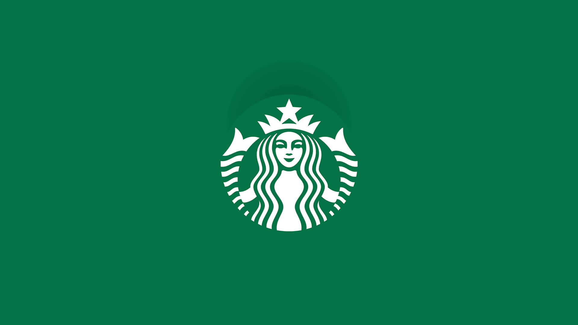 Starbuckslogo Auf Grünem Hintergrund