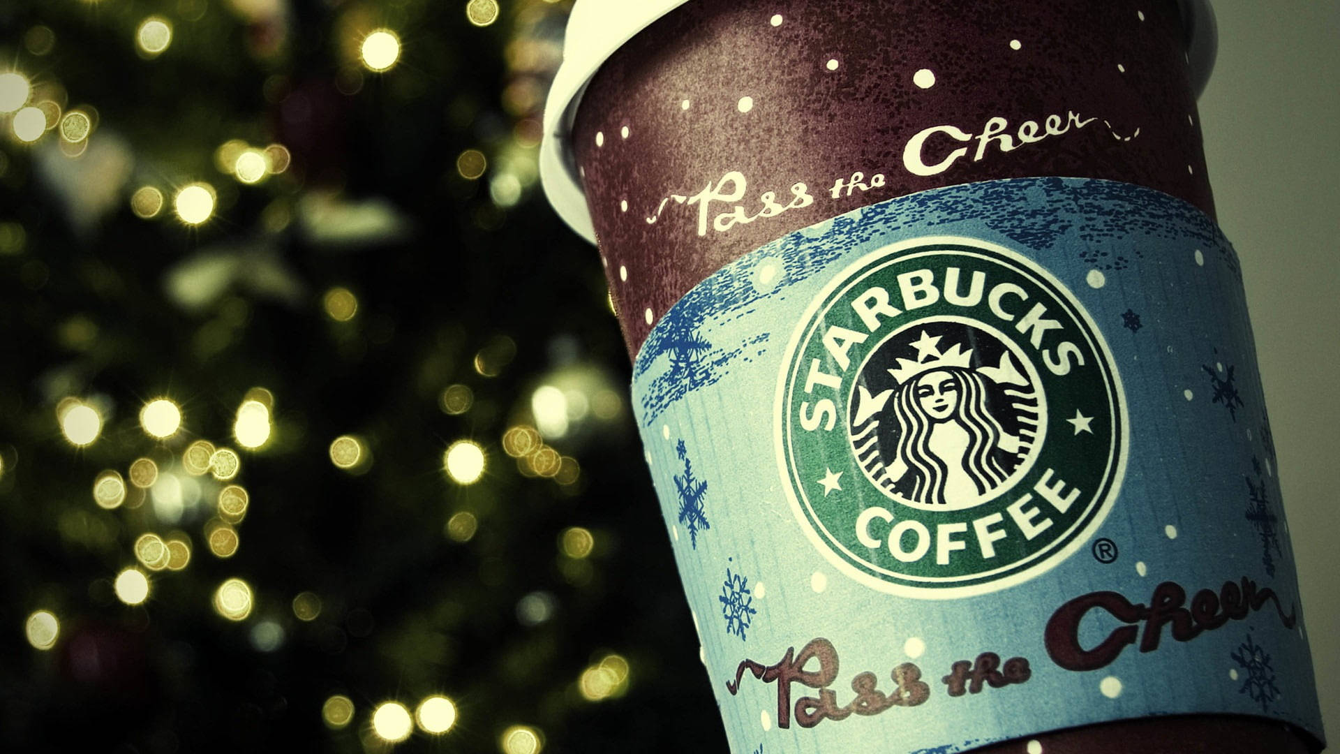 Starbucks Christmas Coffee Cup Wallpaper