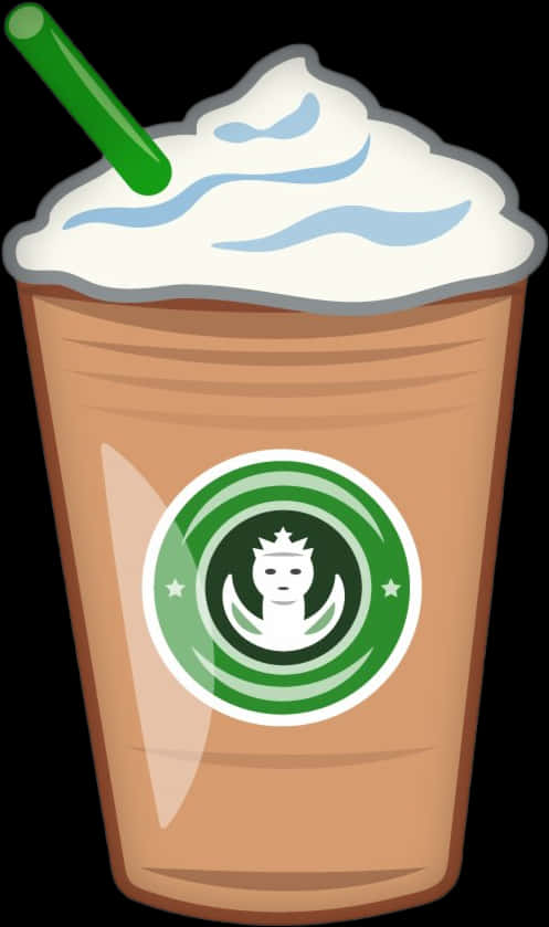 Starbucks Frappuccino Cartoon Illustration PNG
