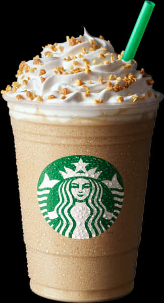 Starbucks Frappuccinowith Whipped Creamand Toppings PNG
