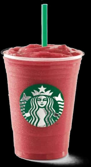 Starbucks Frozen Strawberry Drink PNG