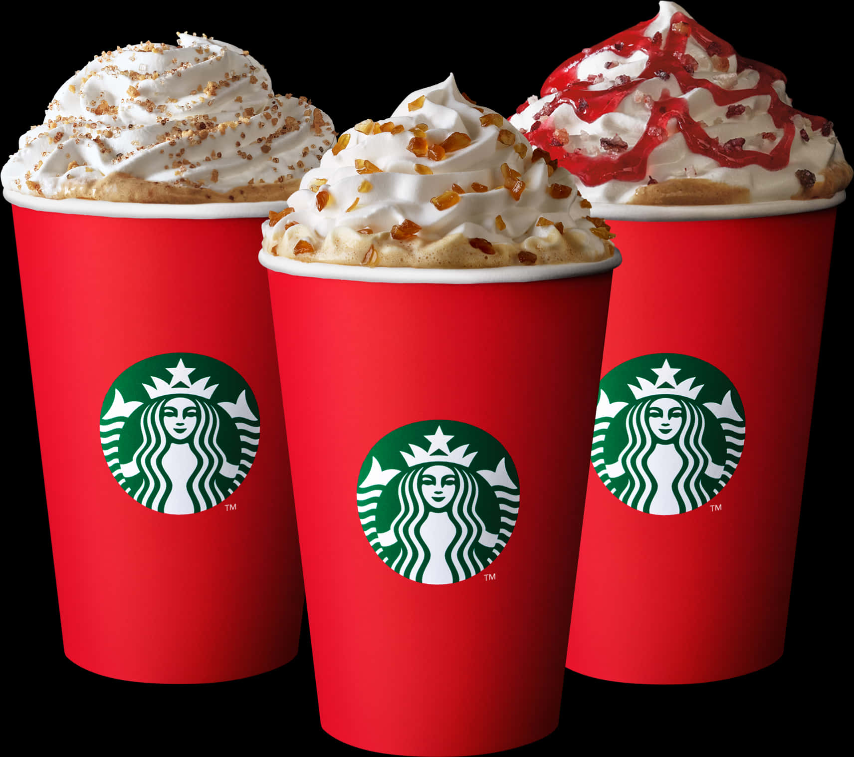 Starbucks Holiday Drinks Collection PNG