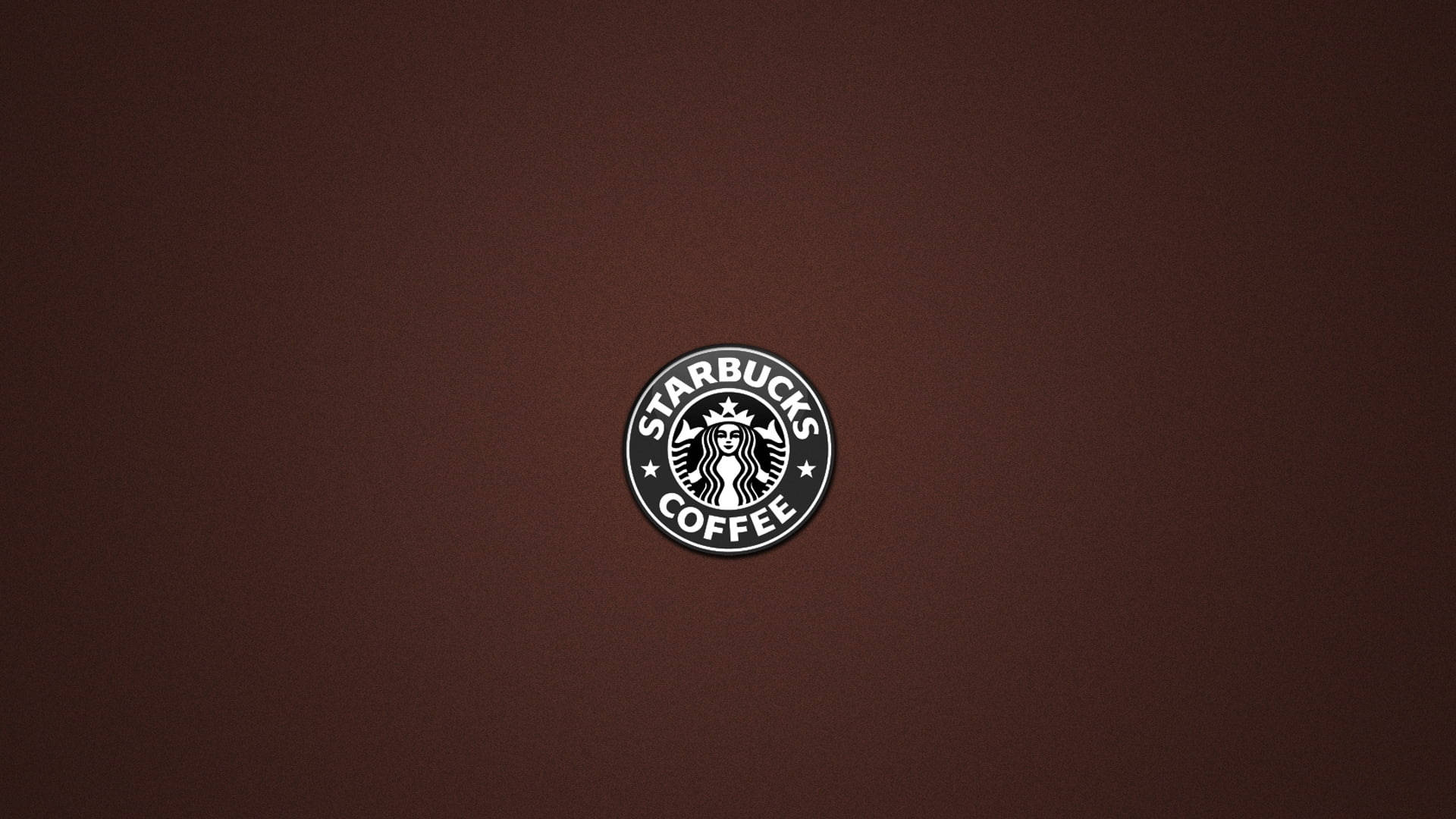 Starbucks Logo On Brown Background Wallpaper