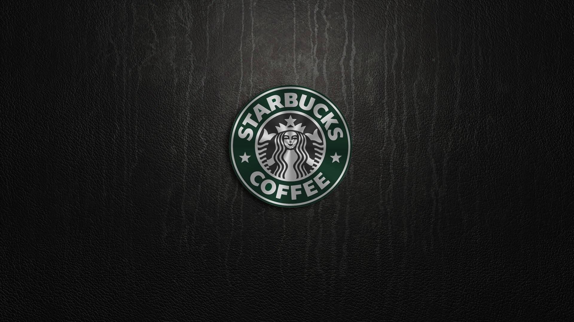 Starbucks Logo On Dark Background Wallpaper
