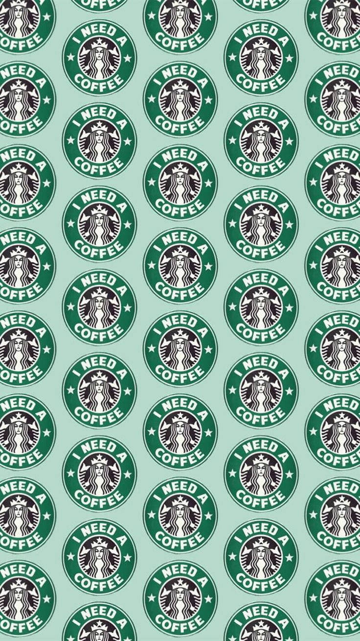 Starbucks Pattern Logo Iphone Wallpaper