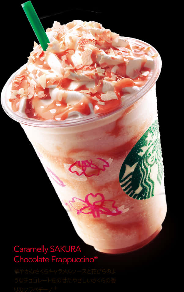 Starbucks Sakura Chocolate Frappuccino PNG