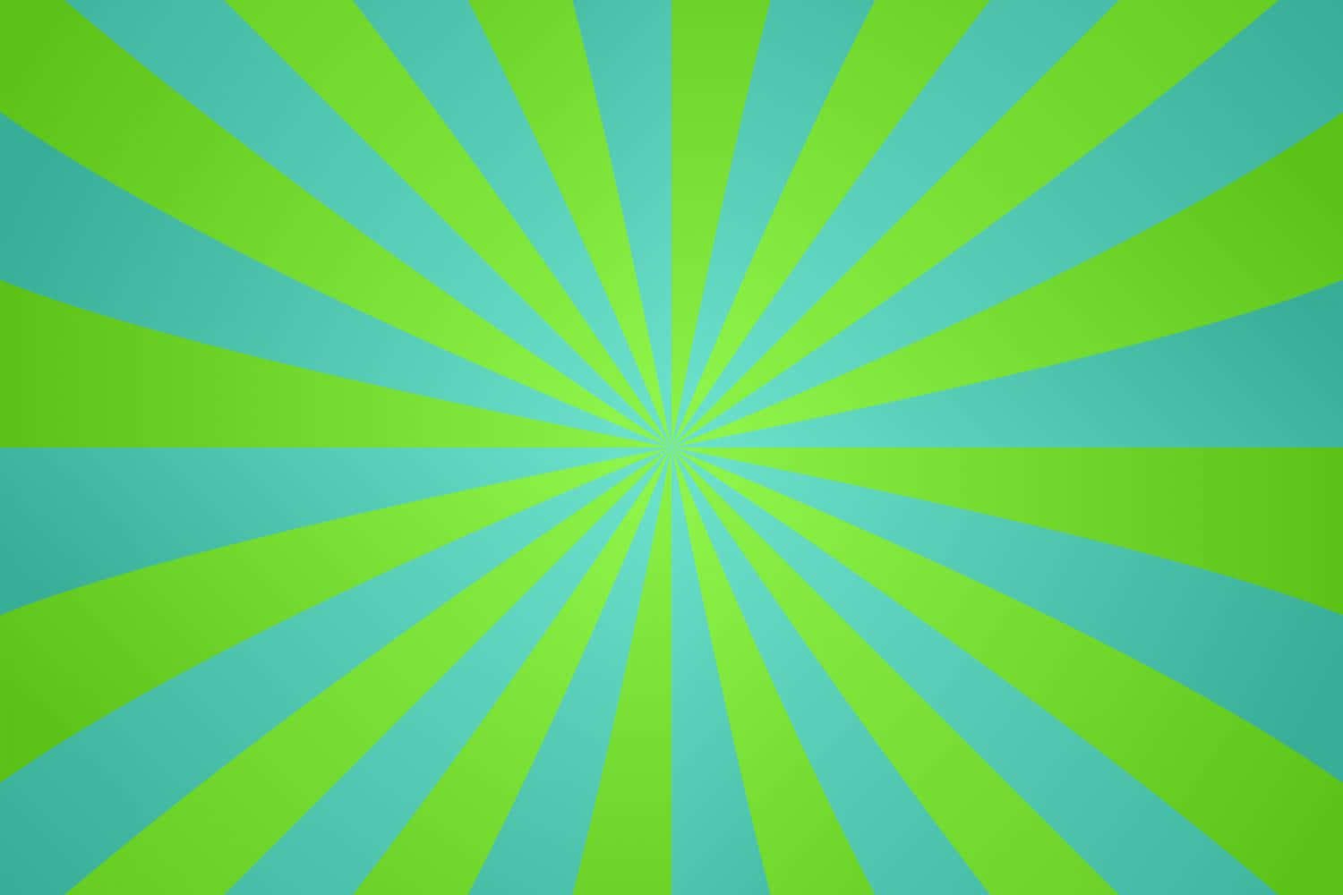 A Green And Blue Sunburst Background