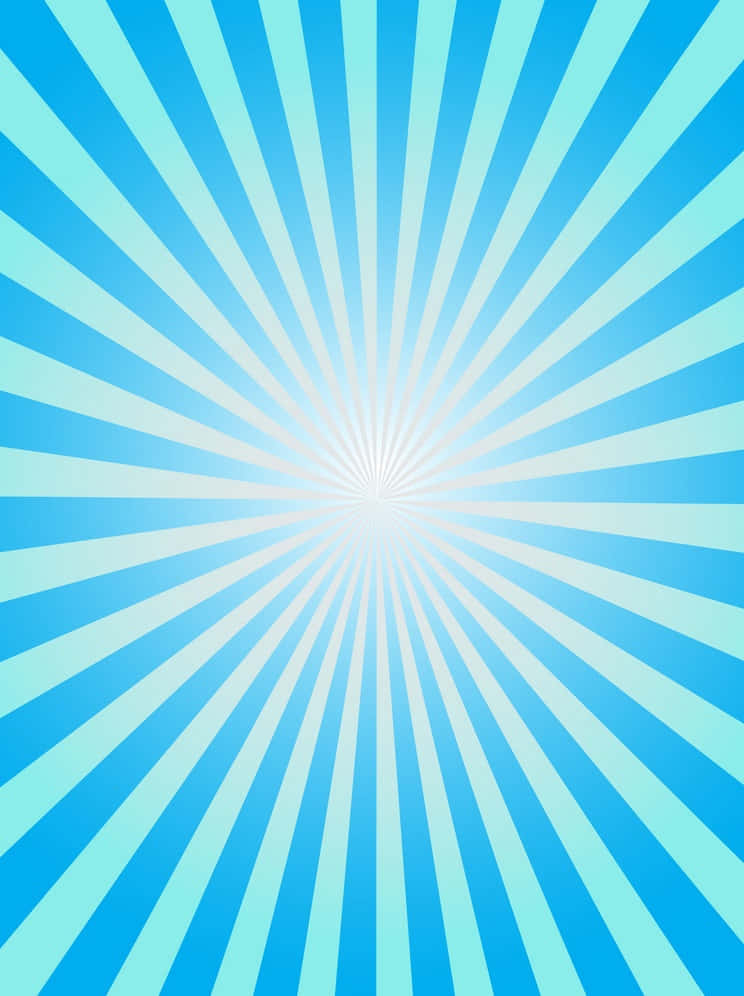 Blue Sunburst Background Vector Illustration