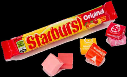 Starburst Candy Original Packand Wrapped Pieces PNG