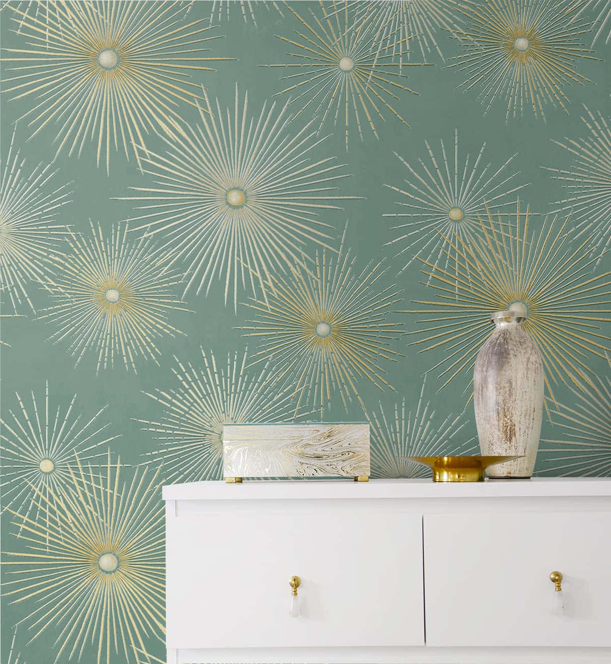Starburst Pattern Wallpaper Interior Wallpaper