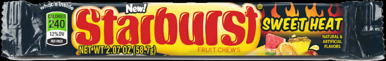 Starburst Sweet Heat Fruit Chews Package PNG