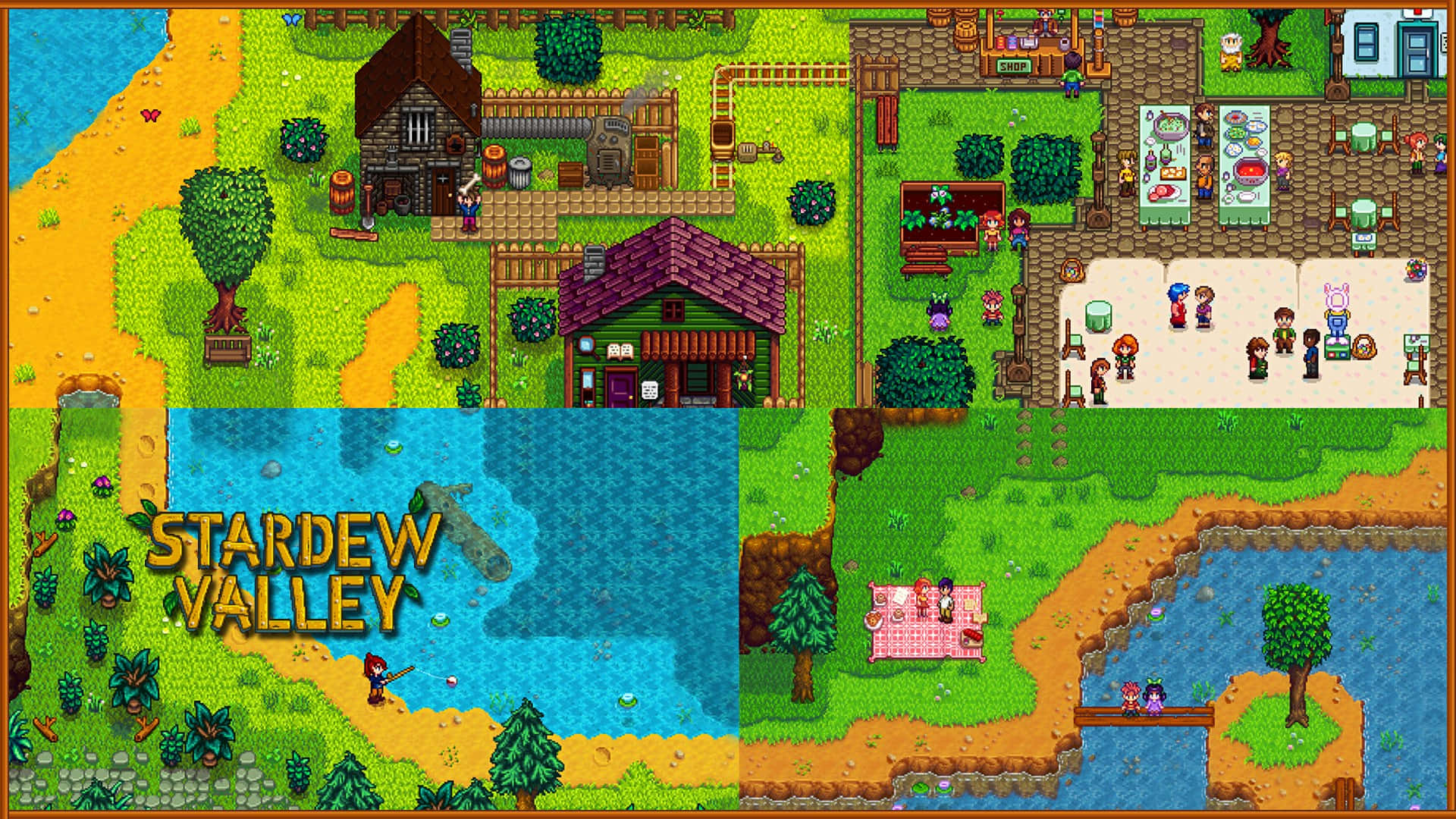 Enjoy the captivating beauty of Stardew Valley