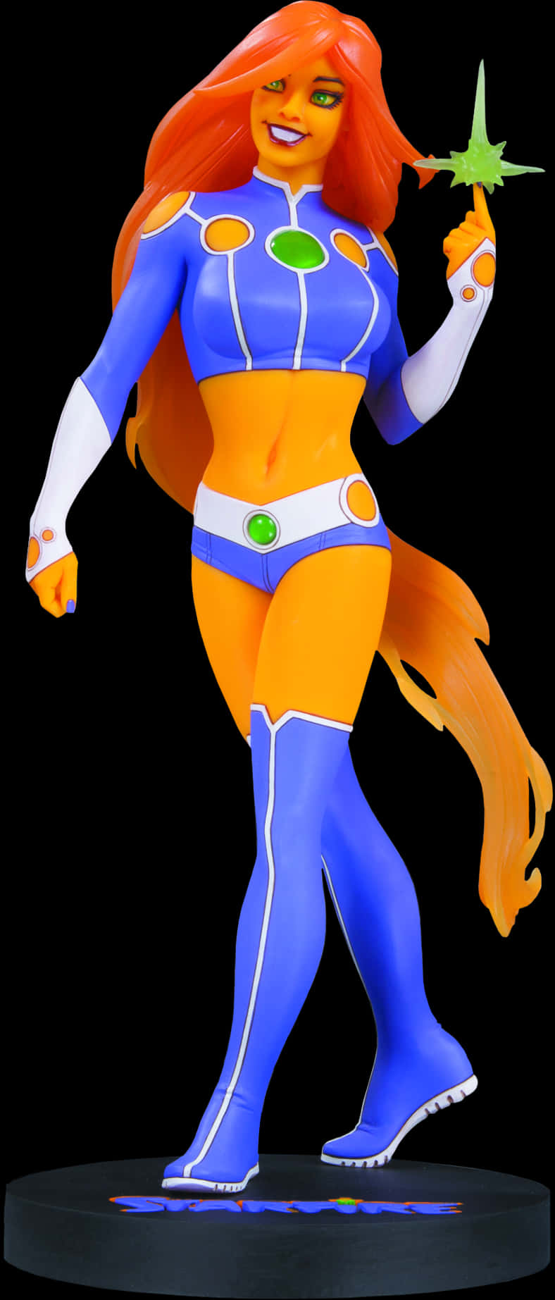 Starfire Animated Character Statue PNG