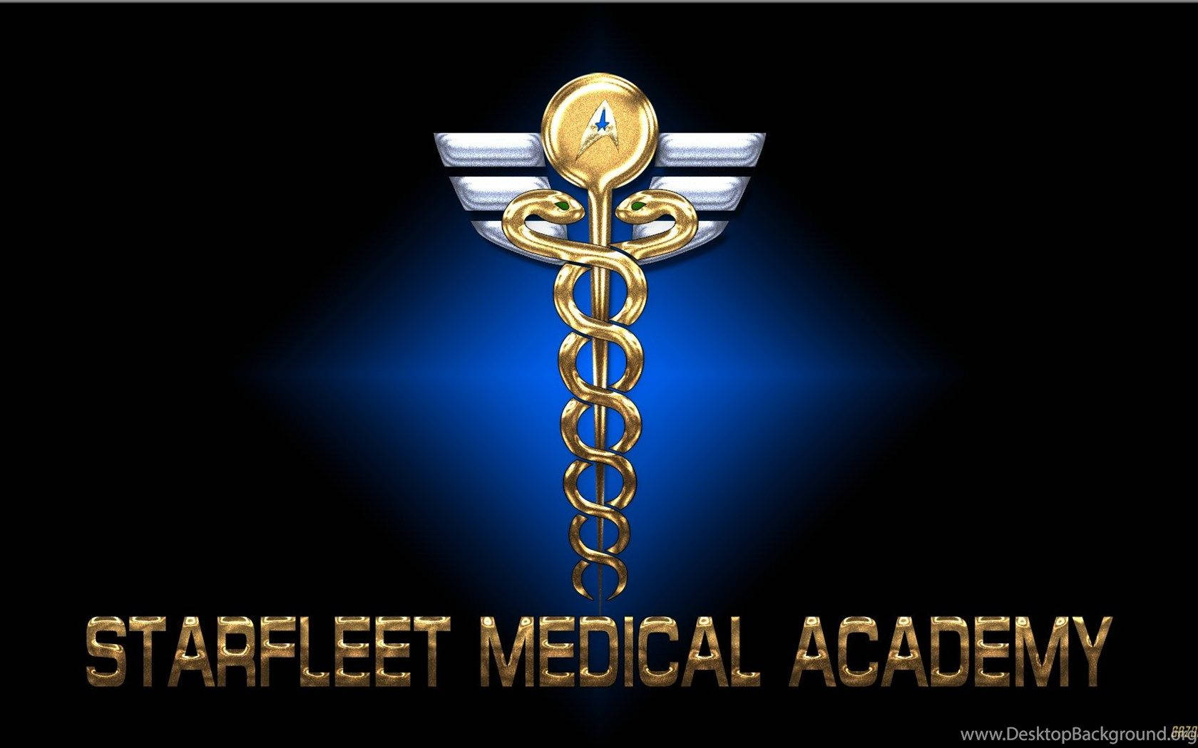 Starfleet Medicinsk Akademi Plakat: Star Trek fans vil elske denne stilfulde medicinske akademiplakat! Wallpaper