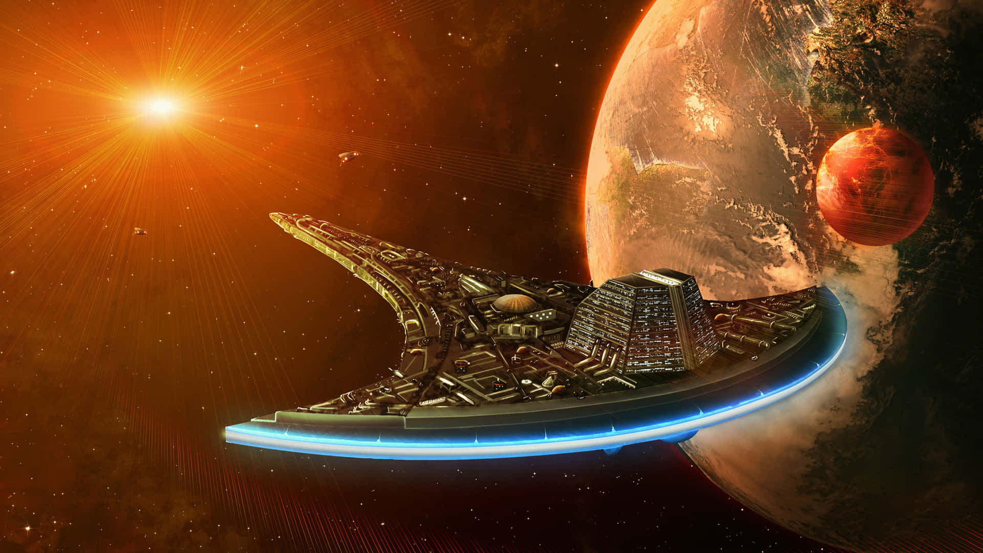 Åbn en galakse fyldt med eventyr med Stargate! Wallpaper