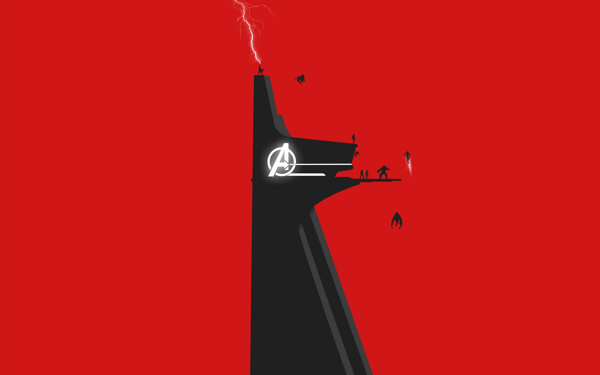 Stark Tower Avengers Logo Wallpaper