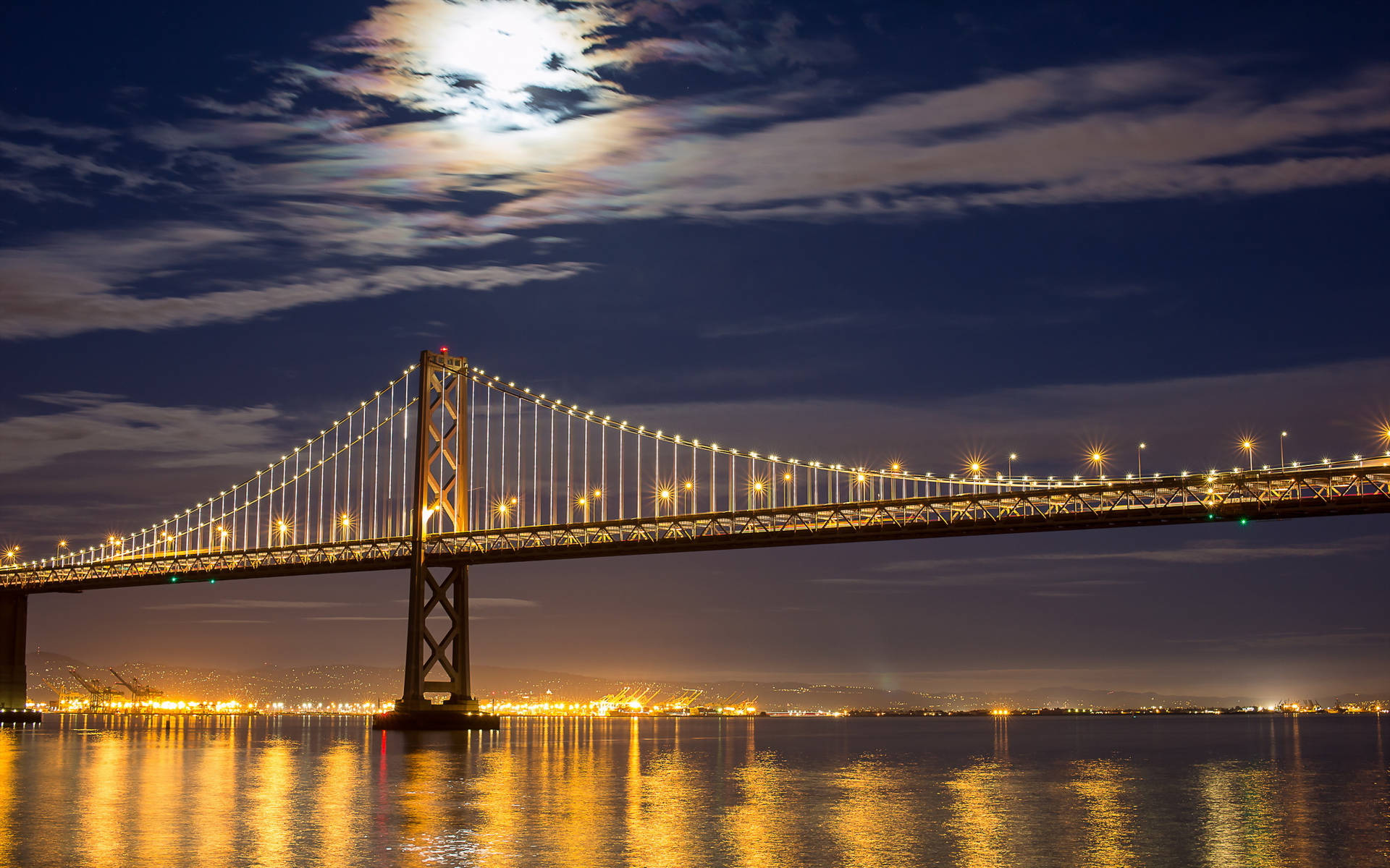 Fotografie Von Der Starless Bay Bridge Aus San Francisco