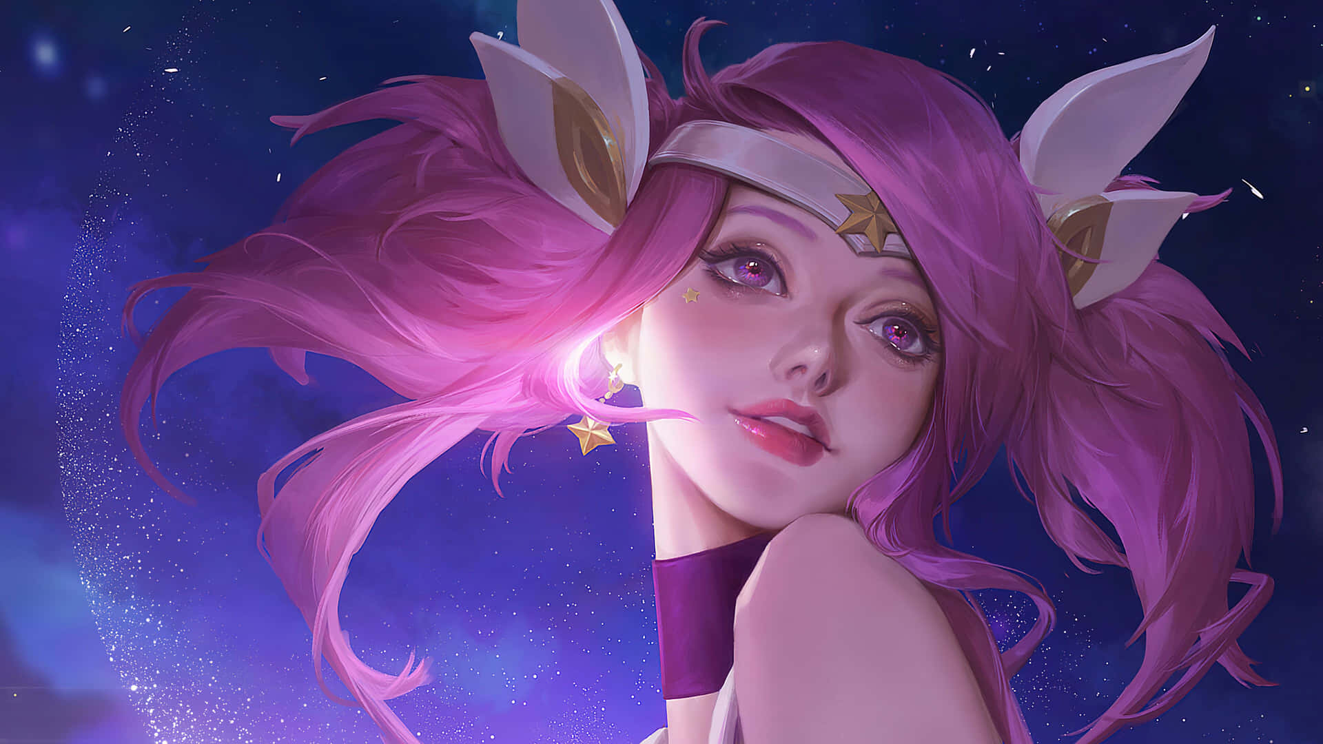 Starlight Sorceress Fantasy Art Wallpaper