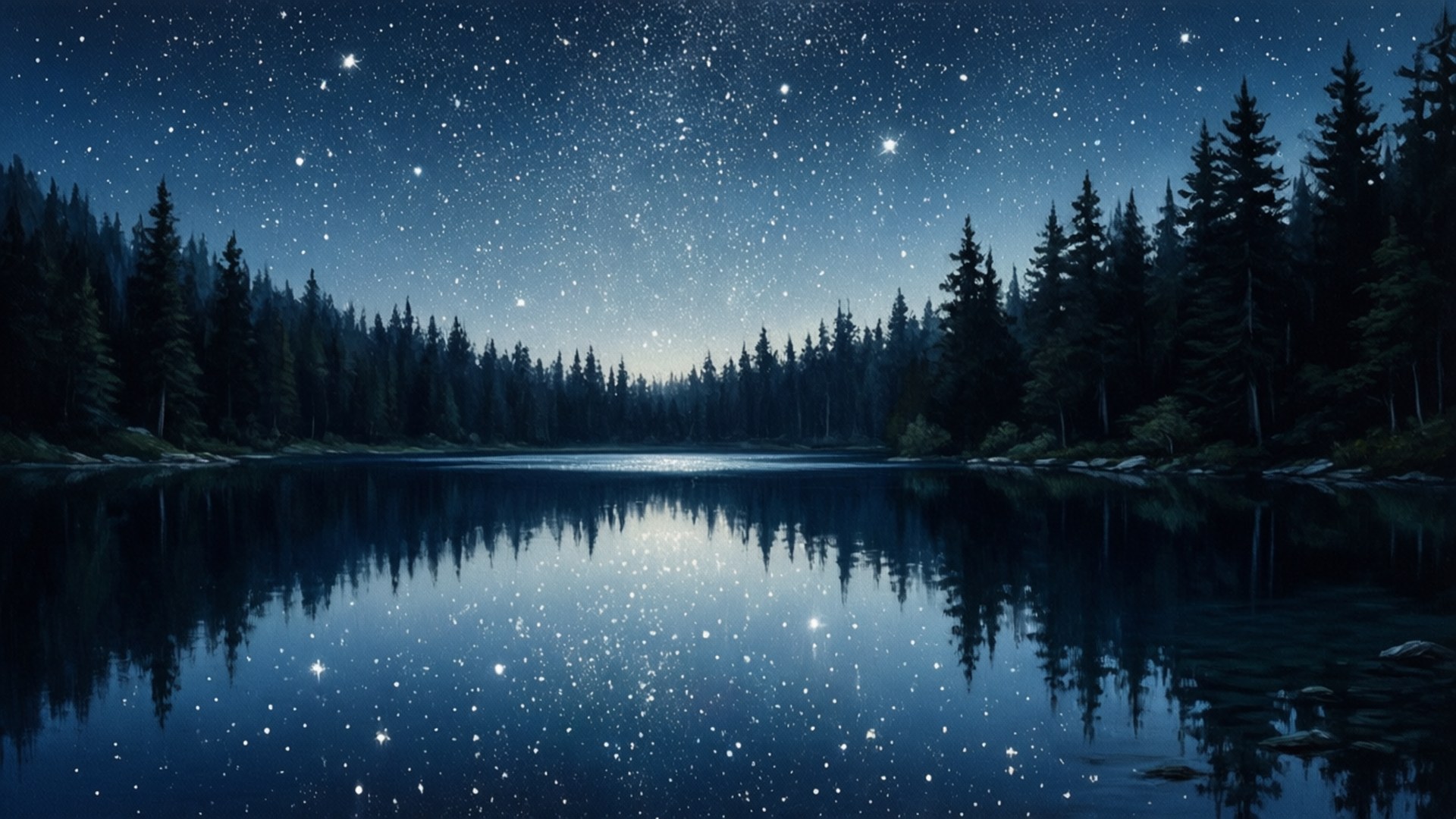 Starlit Alpine Mirror Taustakuvat