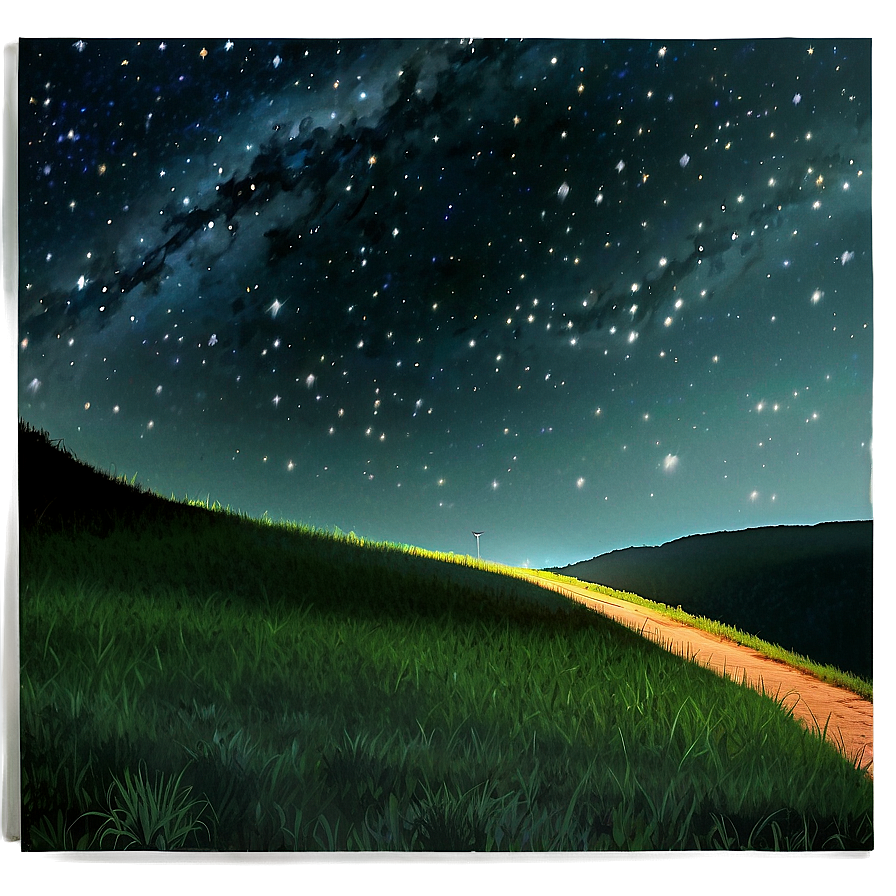 Starlit Night Trail Png Kxy PNG