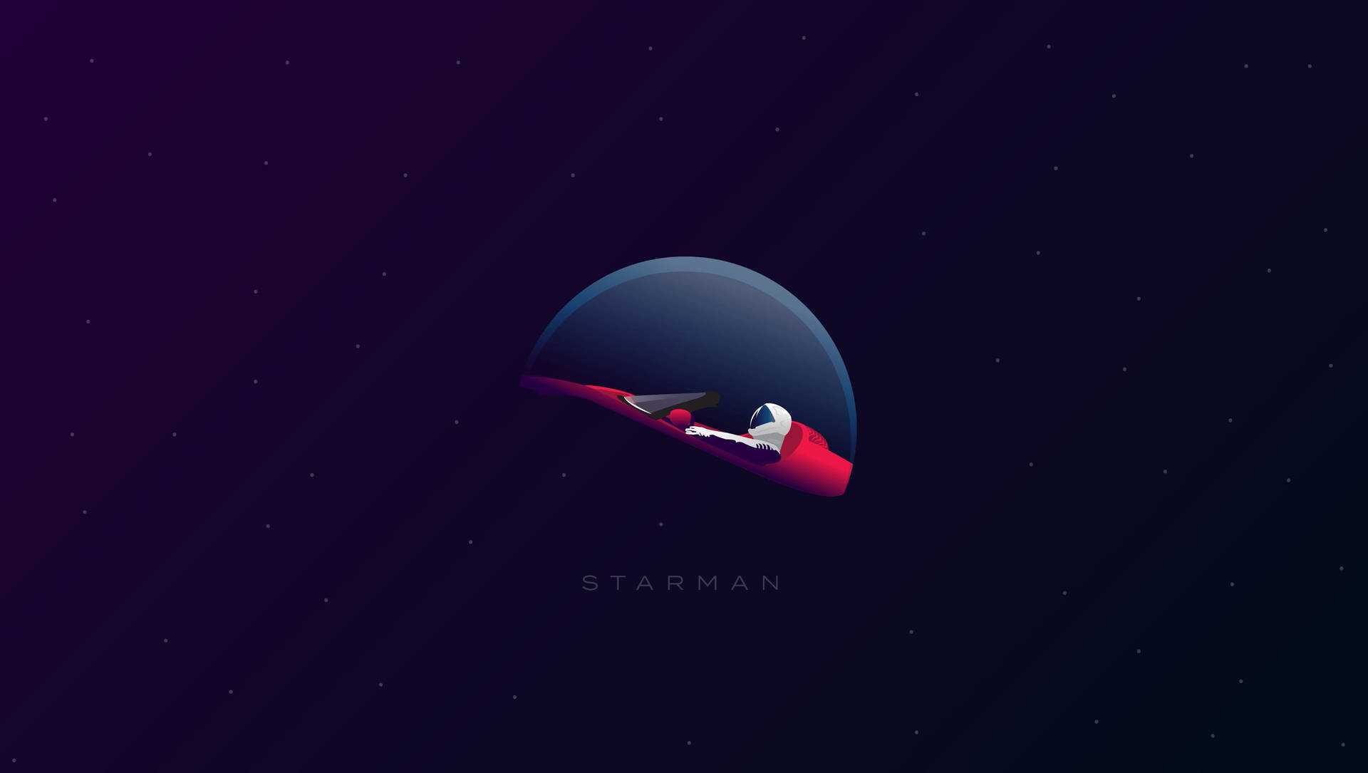 Starman Vector Art Wallpaper