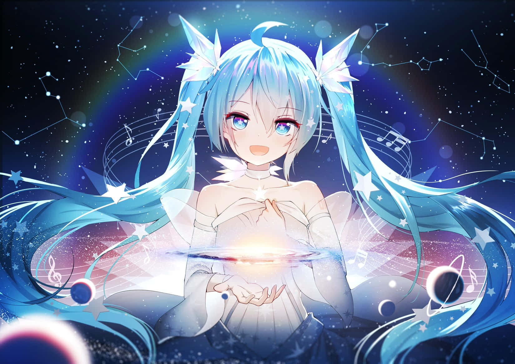 Starry_ Anime_ Girl_ Profile Wallpaper